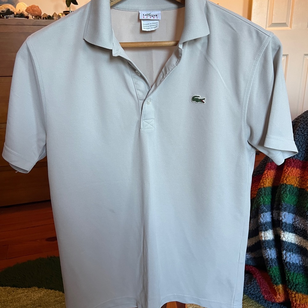 Lacoste Men's Grey Polo Shirt